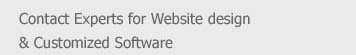 Contact Experts for website design and customized software 